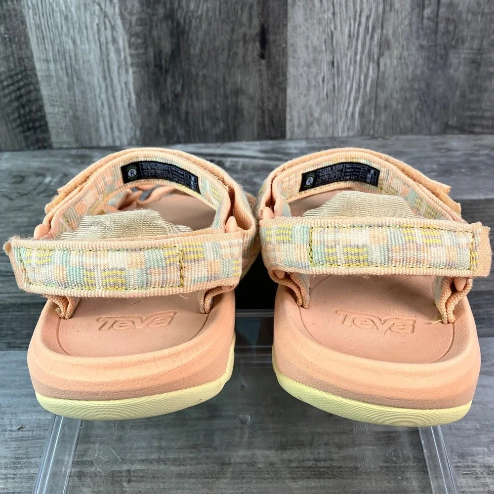 Teva Hurricane XLT2 Kids Size 2 Peach Pastel Geometric Sport Sandals 1019390C